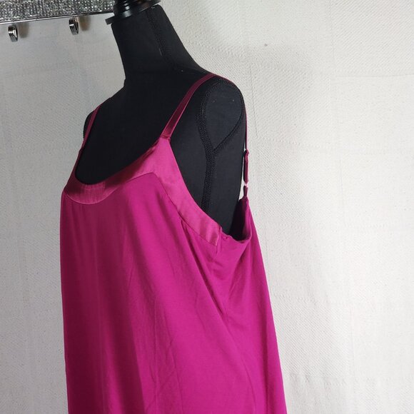 Chico's Berry Rayon Span Adj Silk Like Strap Neckline Stretch Cami Size 3 US XL - Picture 9 of 16